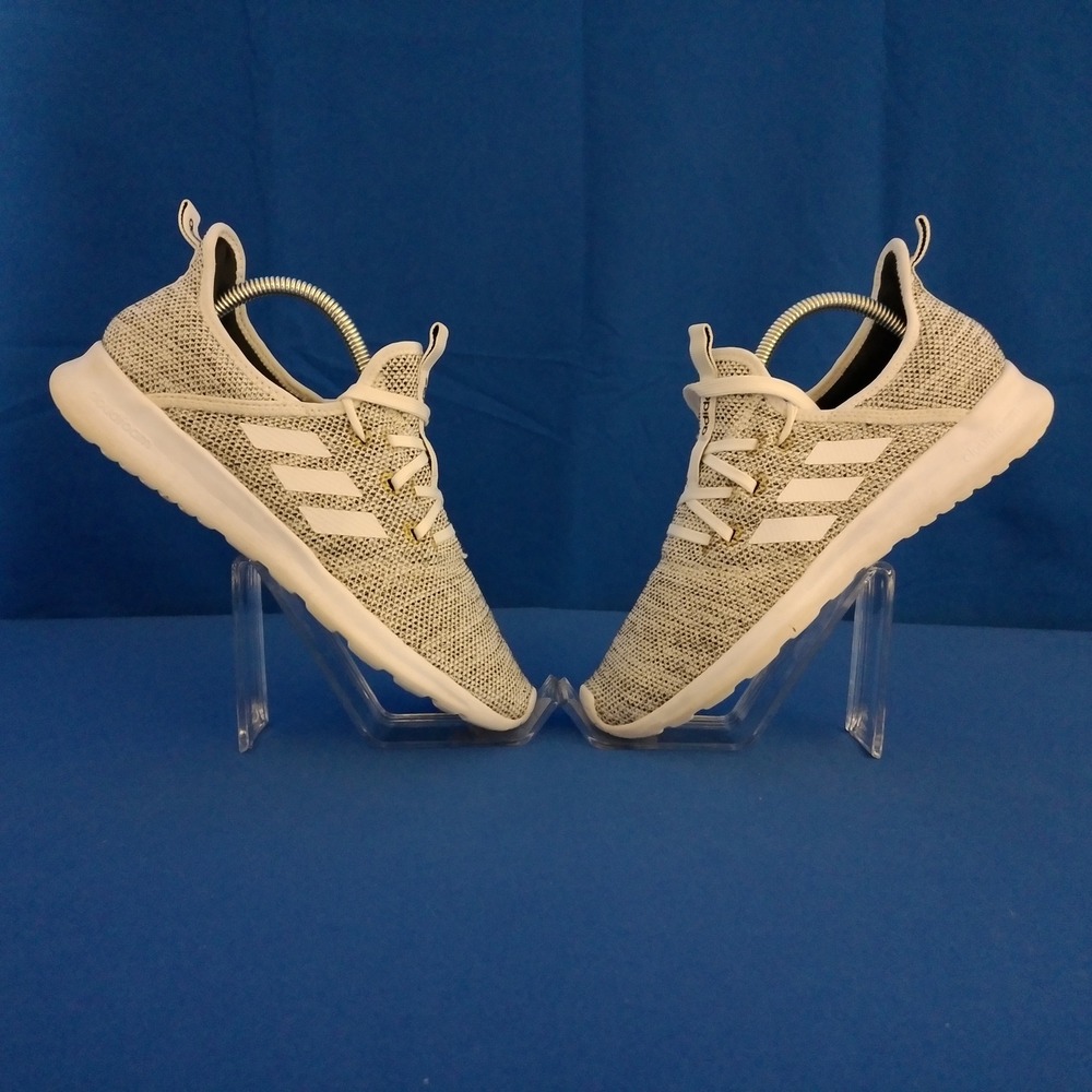 Adidas Cloudfoam Pure Womens Grey White Running Shoes DB0695 US 7.5